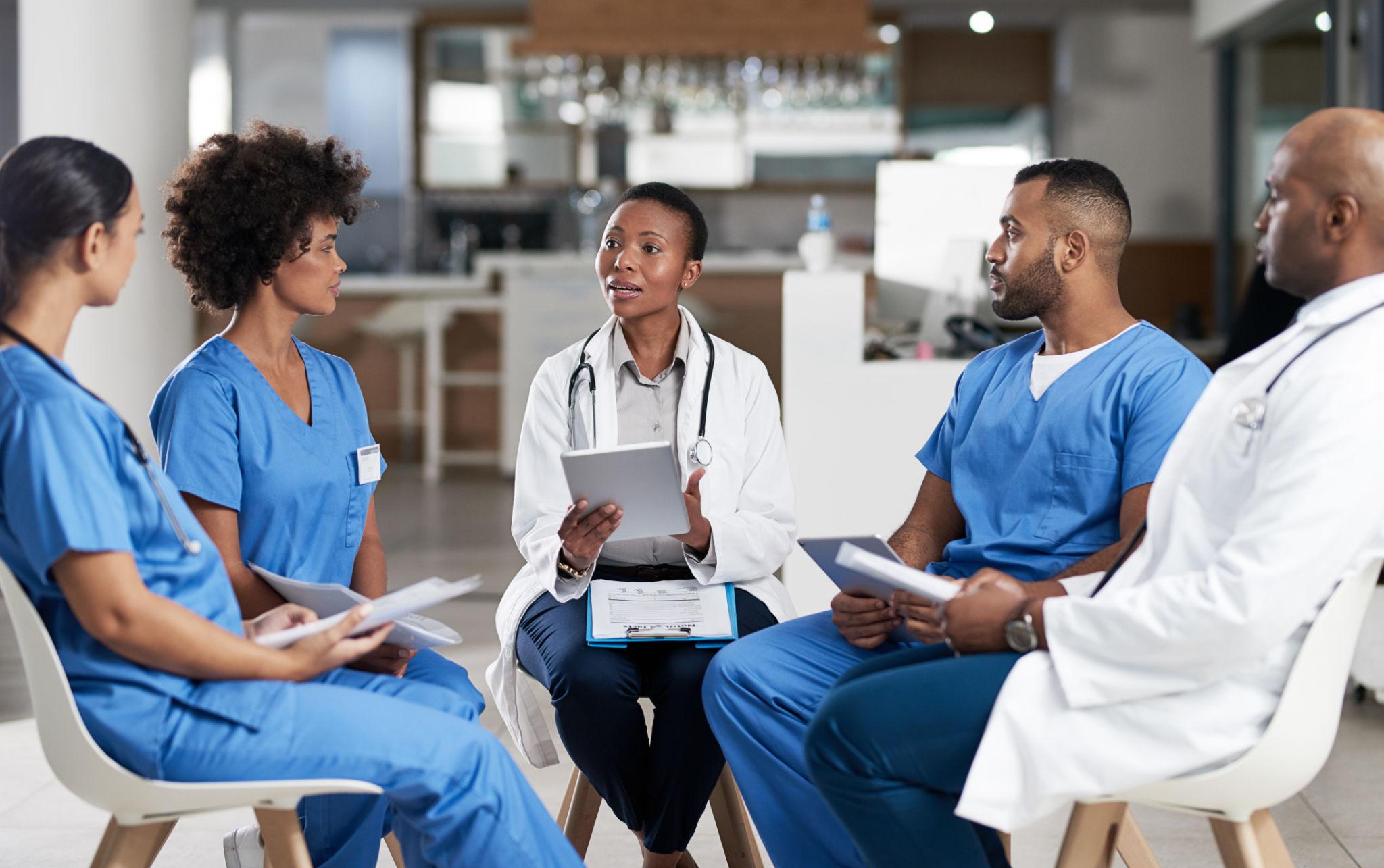 Doctors in a meeting